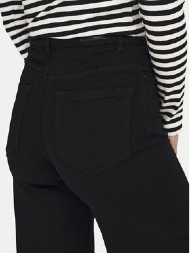 ONLY Jeansy Madison 15301338 Czarny Wide Leg