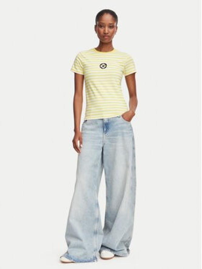 Guess Jeans T-Shirt W6YI60 K6413 Żółty Regular Fit