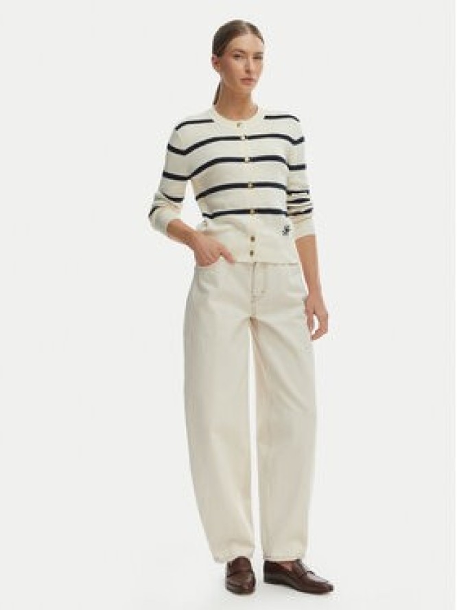 Tommy Hilfiger Kardigan WW0WW49617 Écru Regular Fit