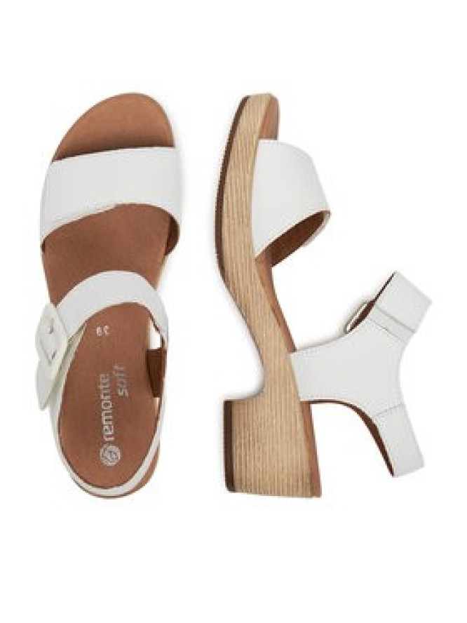 Remonte Sandały D0N52-80 Biały