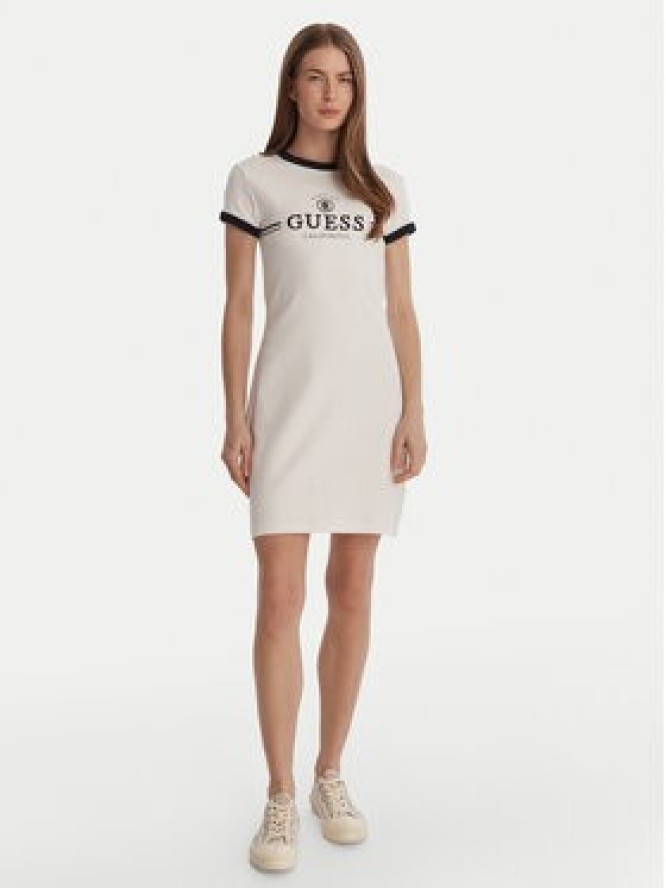 Guess Sukienka codzienna V6GK05 K2988 Biały Regular Fit