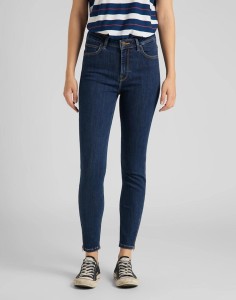 SPODNIE DAMSKIE LEE SCARLETT HIGH ZIP STONE TRAVIS L31BMOBJ 112107036