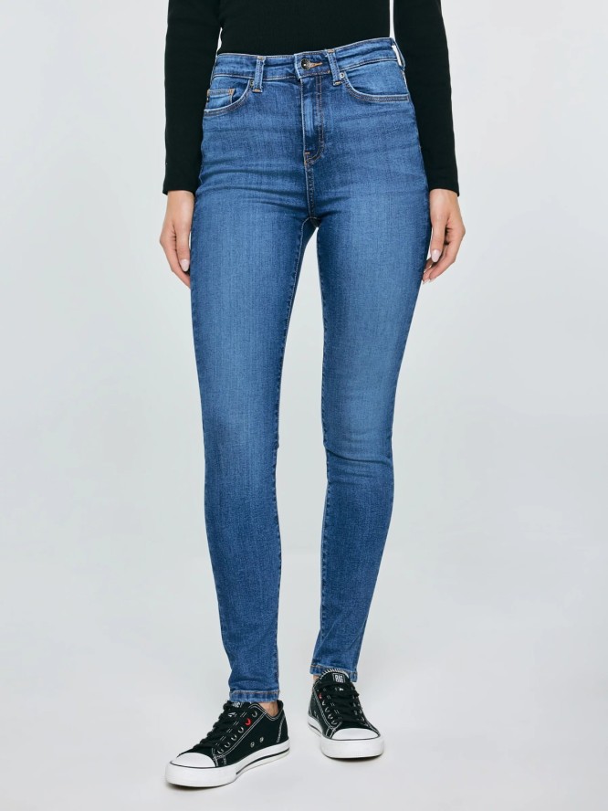Jeansy damskie skinny niebieskie Clarisa 365