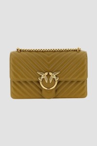 PINKO Oliwkowa listonoszka damska Love One Classic