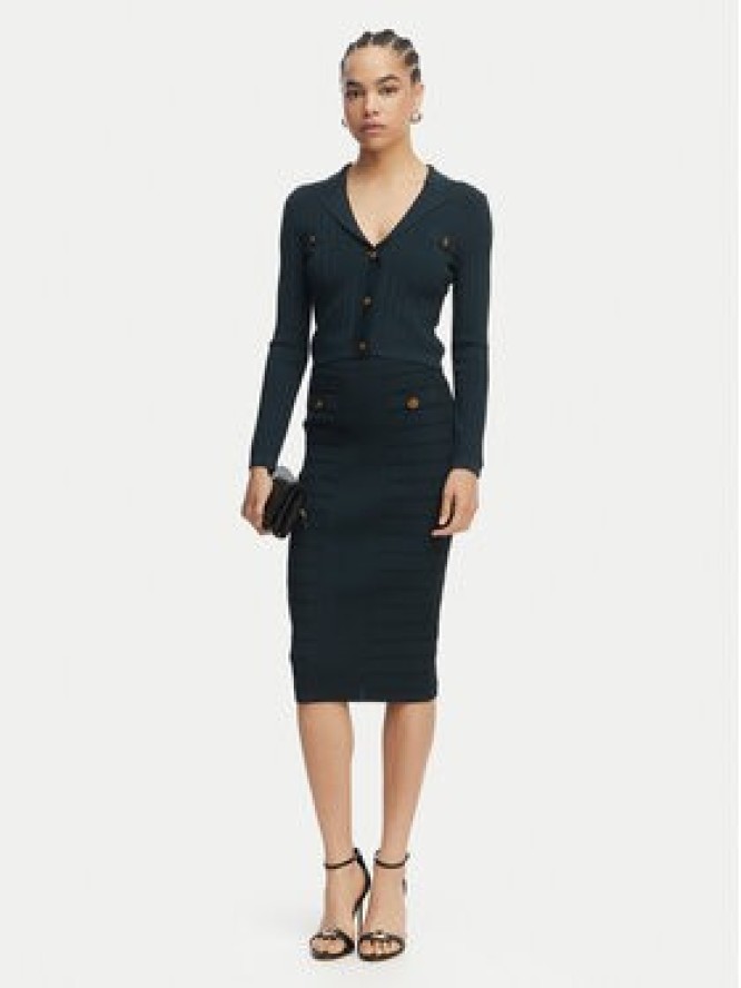 Guess Kardigan W5YR11 Z0130 Zielony Regular Fit