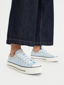 Converse Trampki Chuck Taylor All Star Heathered Glam A17596C Niebieski
