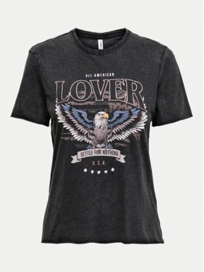 ONLY T-Shirt Lucy 15215721 Czarny Regular Fit