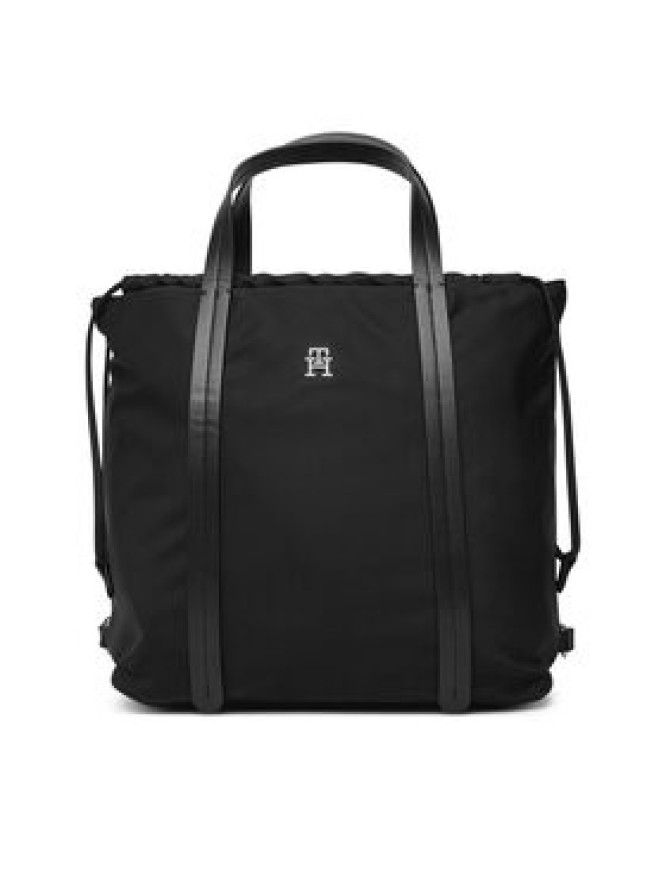 Tommy Hilfiger Plecak Th Soft Nylon Tote/Backpack AW0AW19029 Czarny