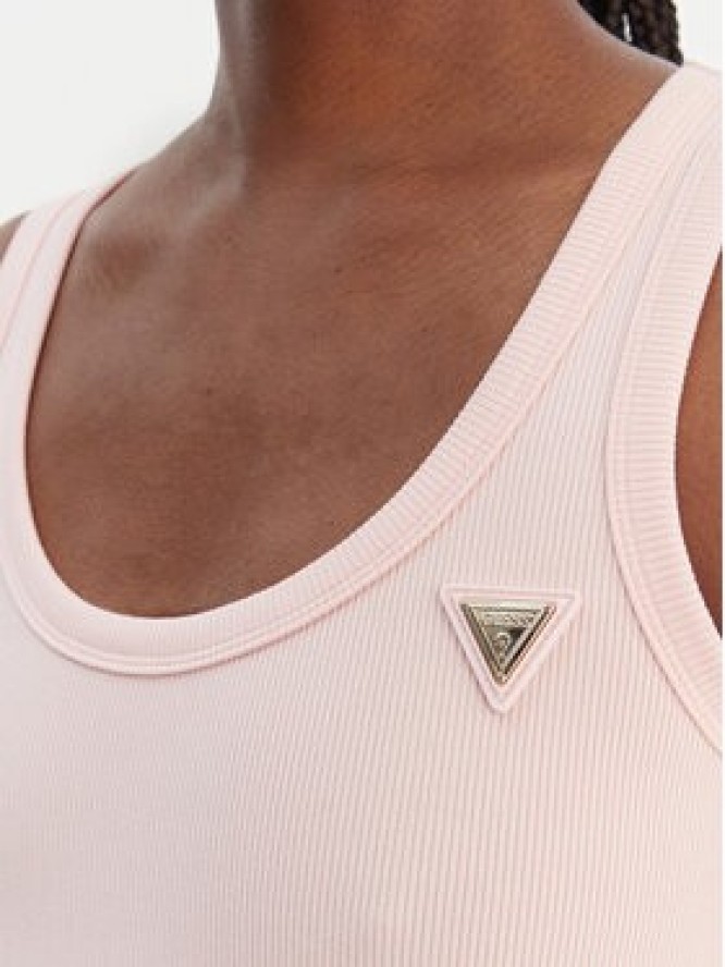Guess Top V4YP06 K8RT2 Różowy Regular Fit
