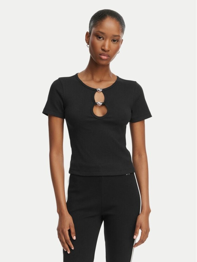 HUGO T-Shirt Diheart 50562071 Czarny Slim Fit