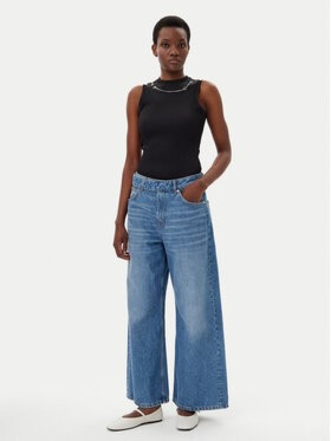 HUGO Top Delanive 50534050 Czarny Slim Fit