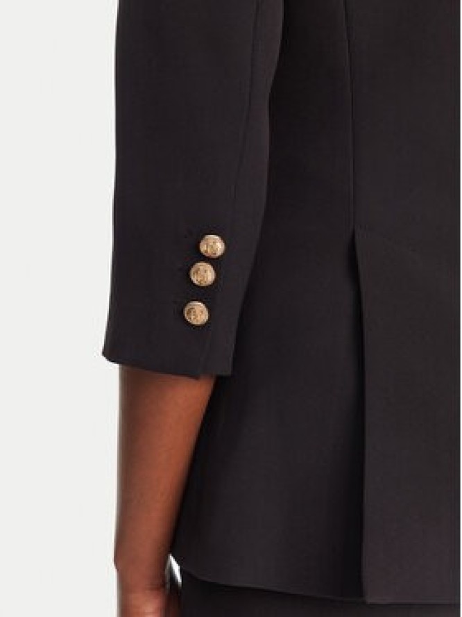 Elisabetta Franchi Marynarka GI-164-52E2-V640 Czarny Regular Fit