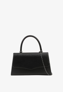 Czarna Torebka Typu Kopertówka Ozdobiona Rączką Latamella