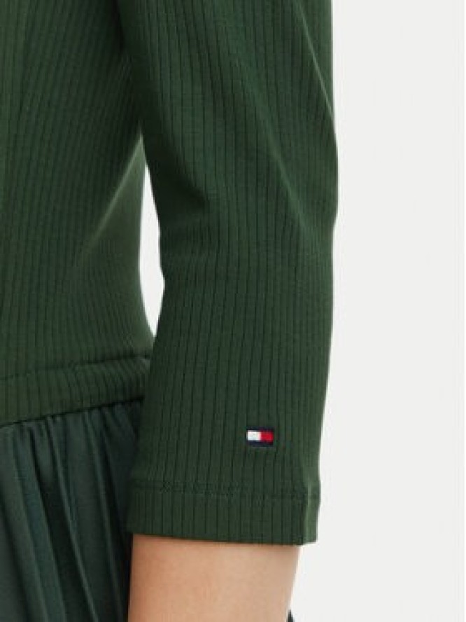 Tommy Hilfiger Sukienka codzienna WW0WW46138 Zielony ciemny Slim Fit