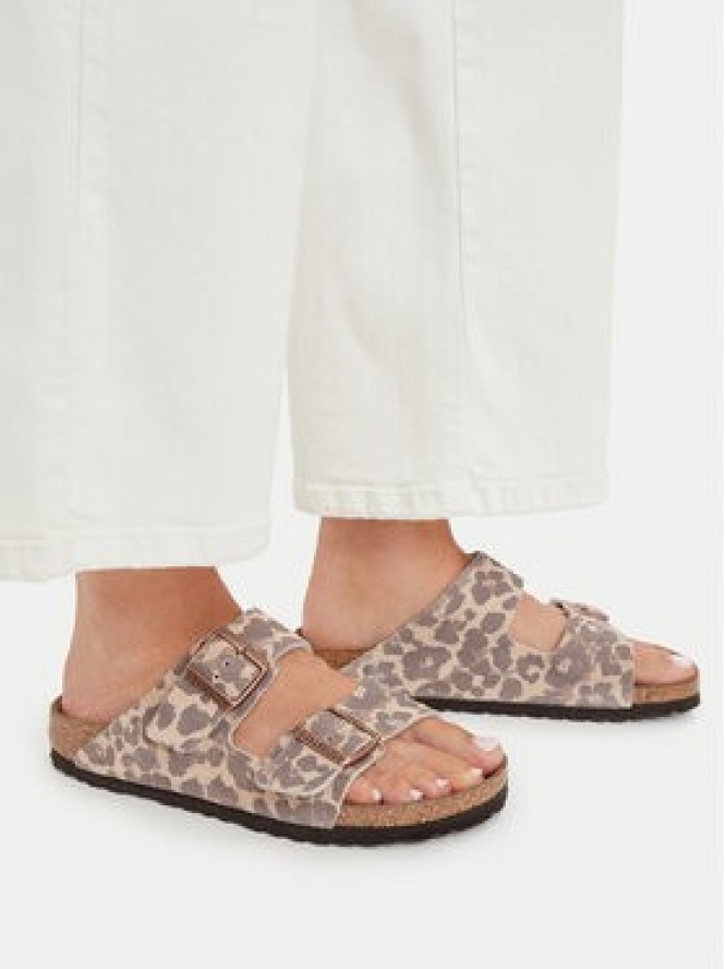 Birkenstock Klapki Arizona Print 1033330 Brązowy jasny