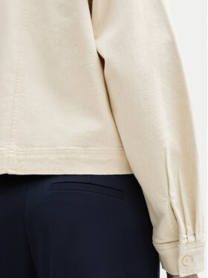 Tom Tailor Denim Kurtka jeansowa 1045500 Beżowy Regular Fit