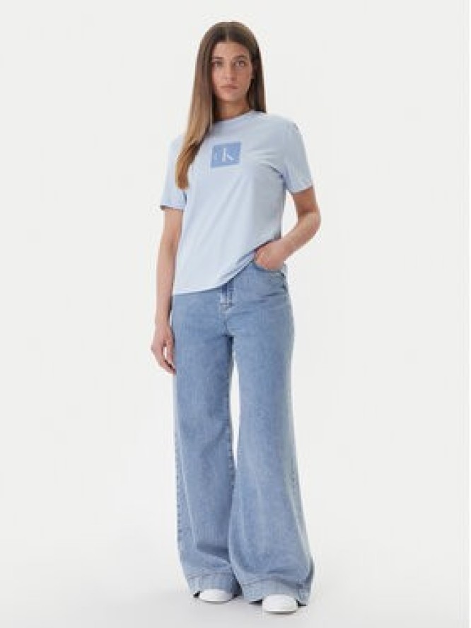 Calvin Klein Jeans T-Shirt LV047F819G Niebieski Classic Fit