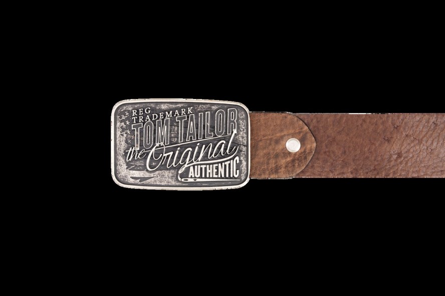 TOM TAILOR PASEK SKÓRZANY SOPO-TT436 40 mm Ledergürtel RO 2081 0690