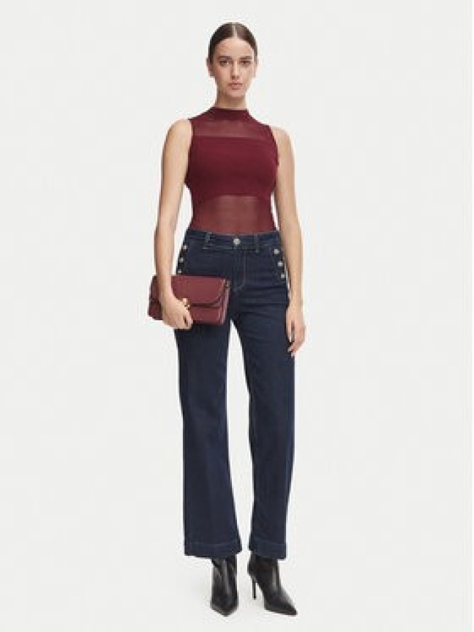 Morgan Top 252-MJULIE Bordowy Slim Fit