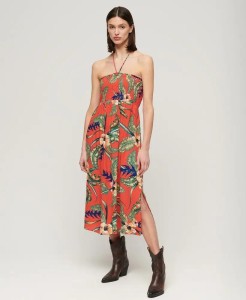 superdry Smocked Midi Beach Dress – sukienka plażowa z LENZING™ ECOVERO™