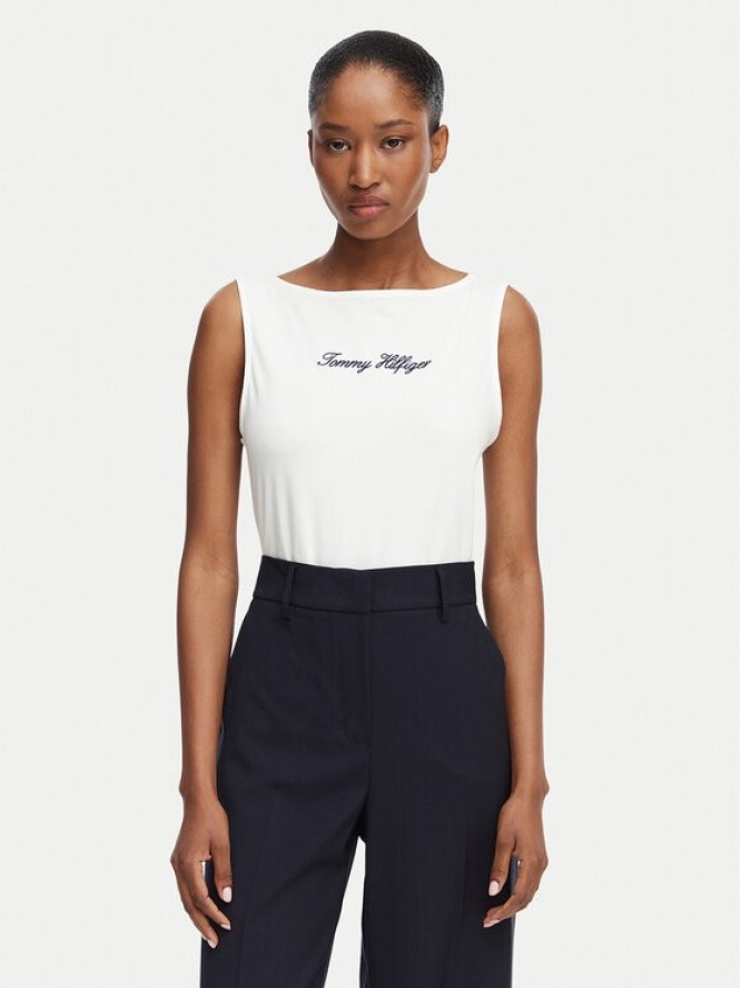 Tommy Hilfiger T-Shirt Classic WW0WW50948 Biały Relaxed Fit