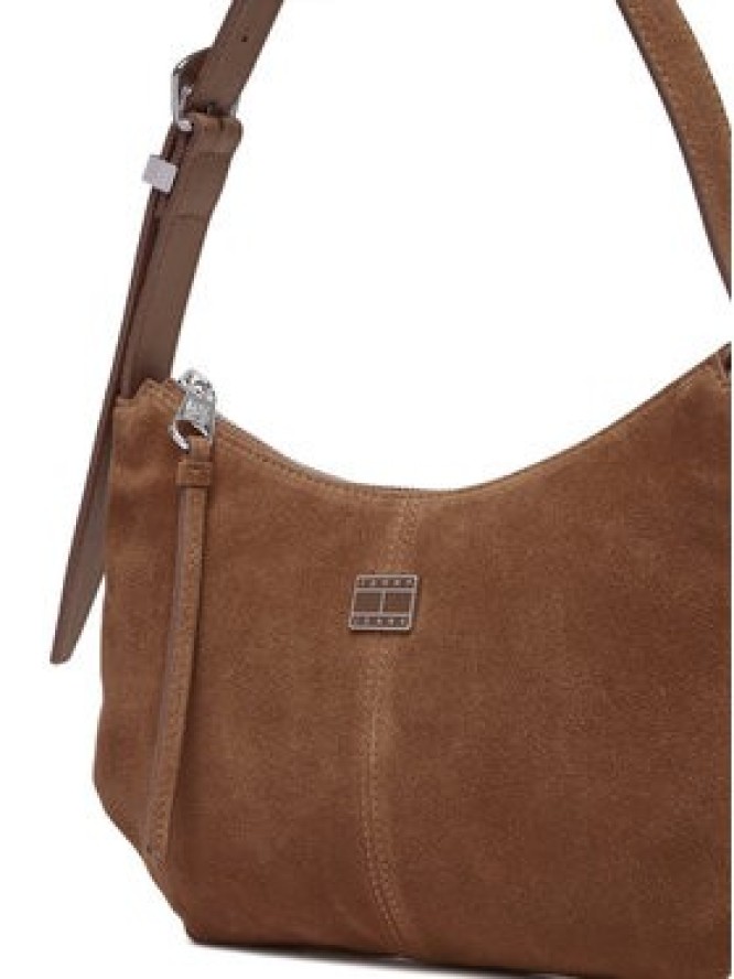 Tommy Jeans Torebka Tjw Slouchy Suede Shoulder Bag AW0AW18859 Brązowy
