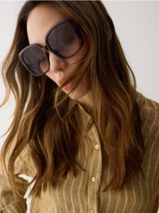 Okulary przeciwsłoneczne - brązowy