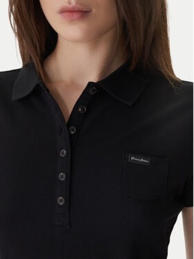 Guess Polo W5GP73 KCYR1 Czarny Regular Fit