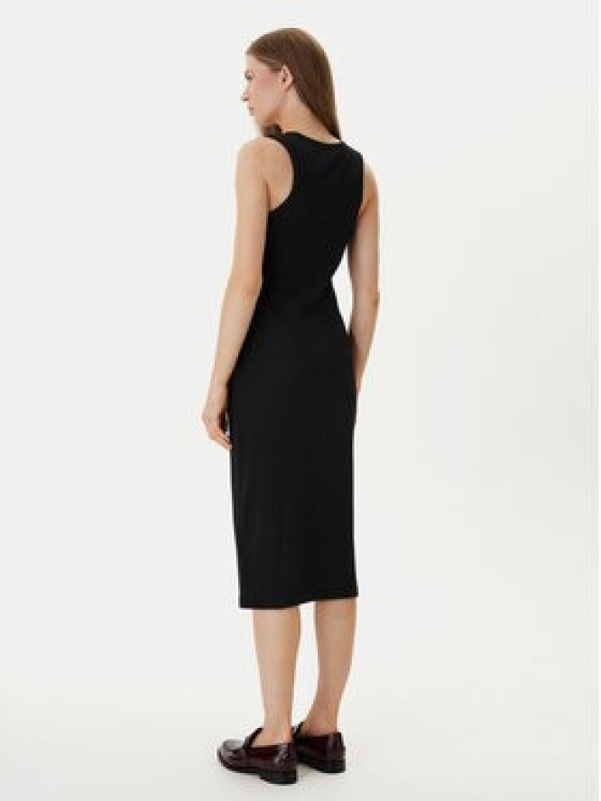 Calvin Klein Jeans Sukienka codzienna Monologo Baby LV047F242G Czarny Slim Fit