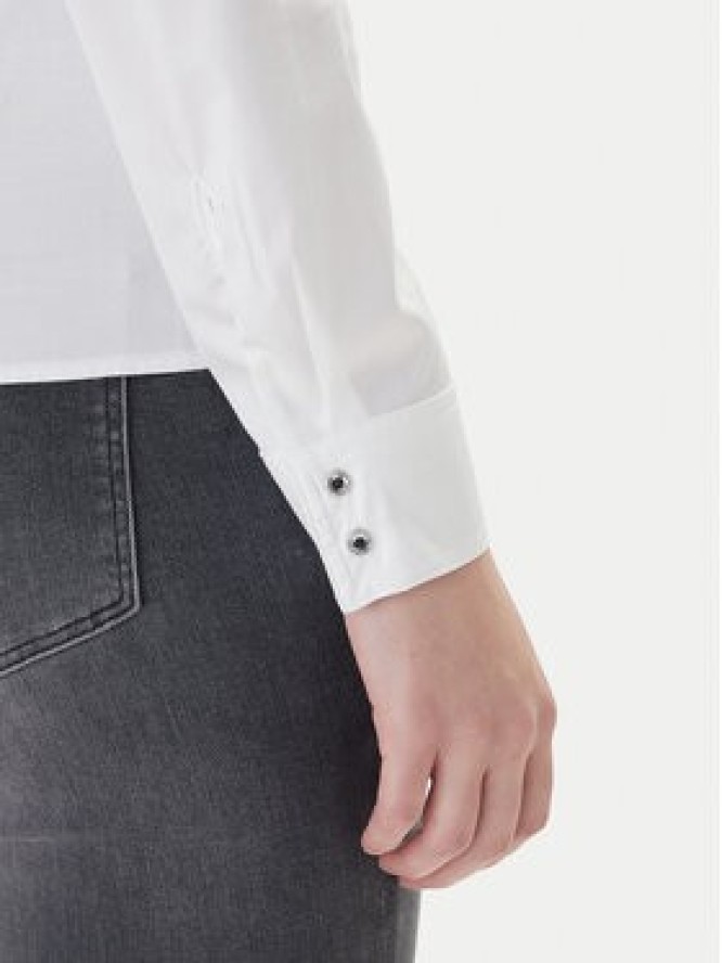 Guess Koszula W2YH41 WAF10 Biały Slim Fit