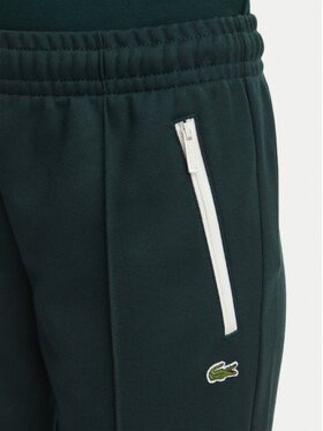 Lacoste Spodnie dresowe XF5253 Zielony ciemny Regular Fit