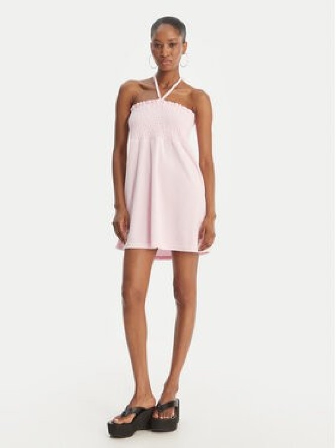 Juicy Couture Sukienka letnia Smocked Terry JCGED126007 Różowy Regular Fit