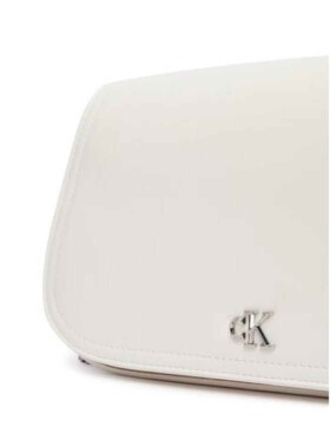 Calvin Klein Torebka Ck Curved Wallet On Chain LV04F1153G Biały