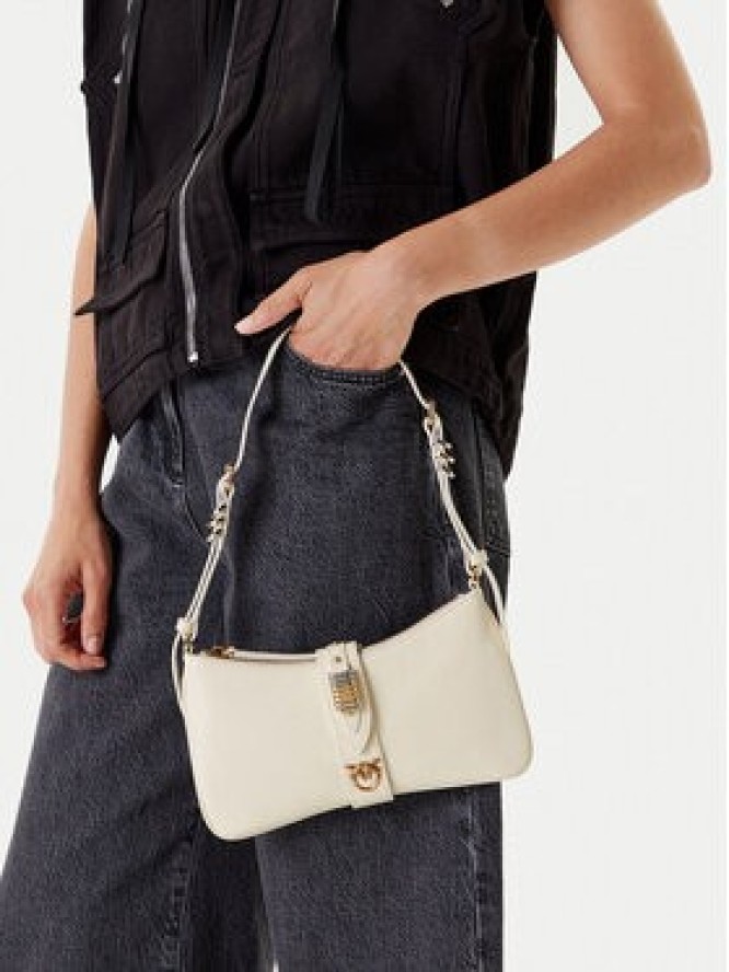 PINKO Torebka Arthemis Shoulder Mini . AI 24-25 PLTT 103512 A29V Écru
