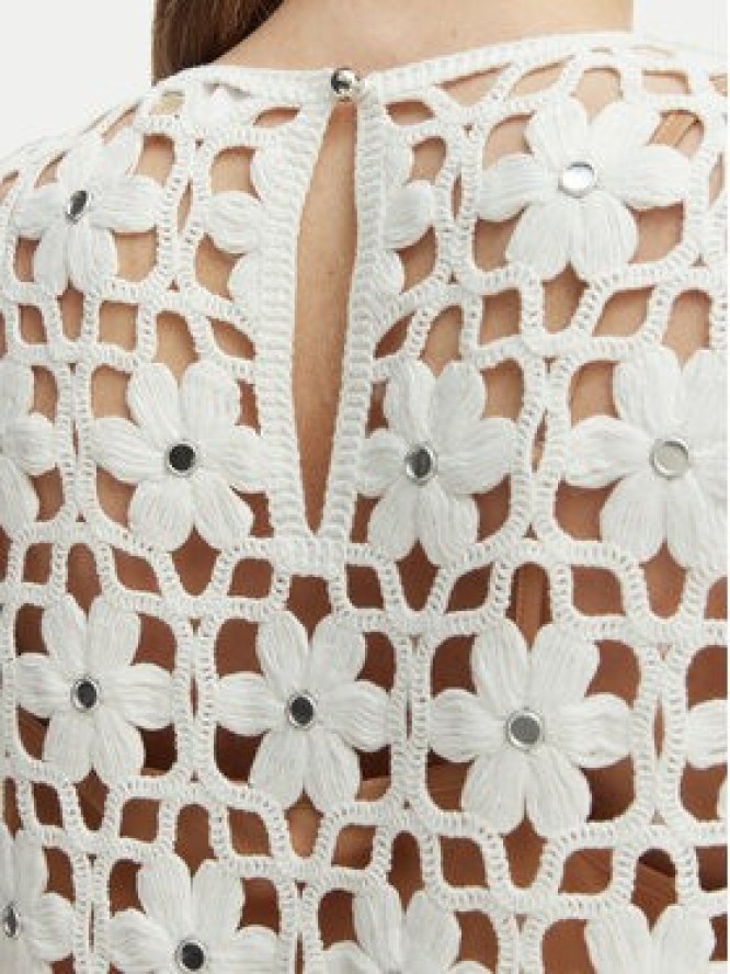 MICHAEL Michael Kors Sukienka letnia MS683CWKNE Biały Slim Fit