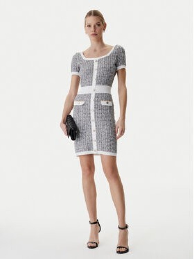 Guess Sukienka dzianinowa W6RK42 Z0361 Szary Regular Fit