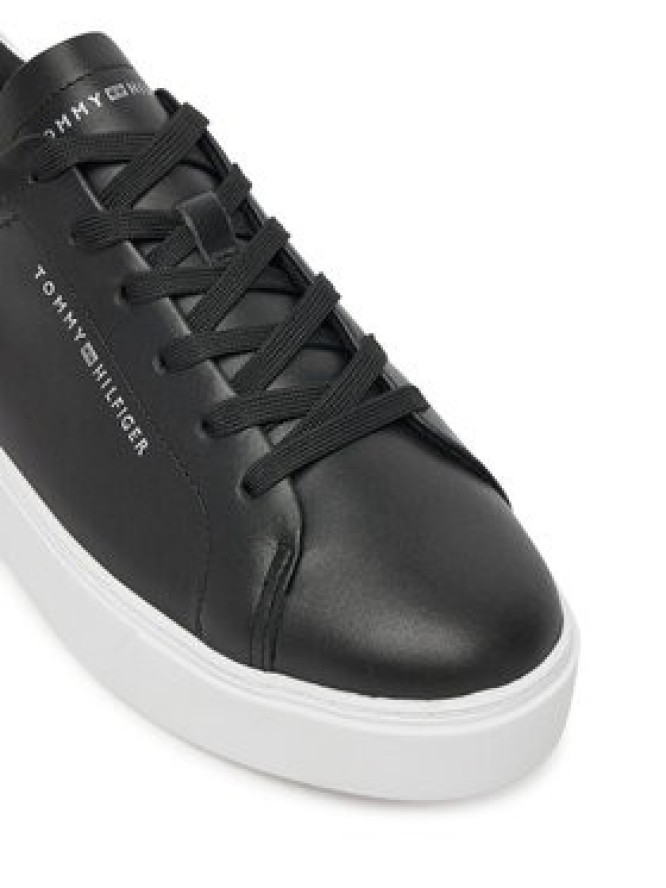 Tommy Hilfiger Sneakersy Essential Platform Court Sneaker FW0FW08756 Czarny