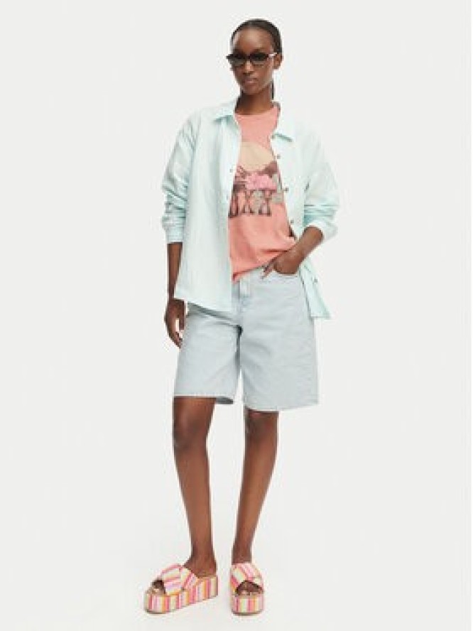 Roxy Koszula Morning Shine Stripe ERJWT03747 Niebieski jasny Loose Fit