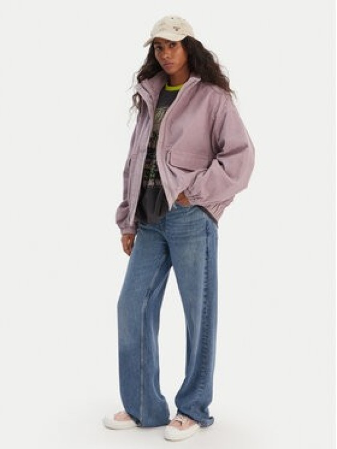 Roxy Kurtka przejściowa Slow Song II ERJJK03646 Fioletowy Relaxed Fit