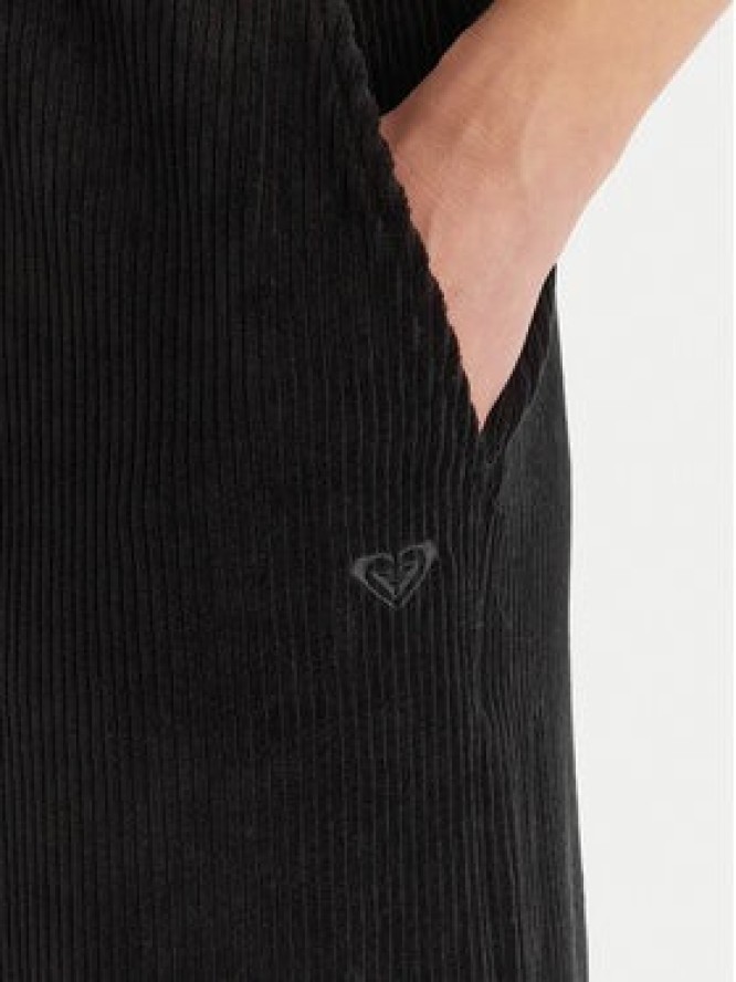 Roxy Spodnie materiałowe Lekeito Paint Knit ERJNP03691 Czarny Regular Fit