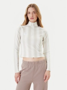 adidas Bluza Half-Zip Graphic Football JW3642 Écru Regular Fit