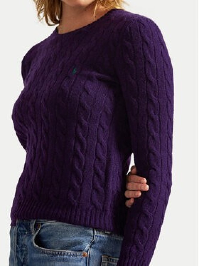 Polo Ralph Lauren Sweter 211971865011 Fioletowy Slim Fit