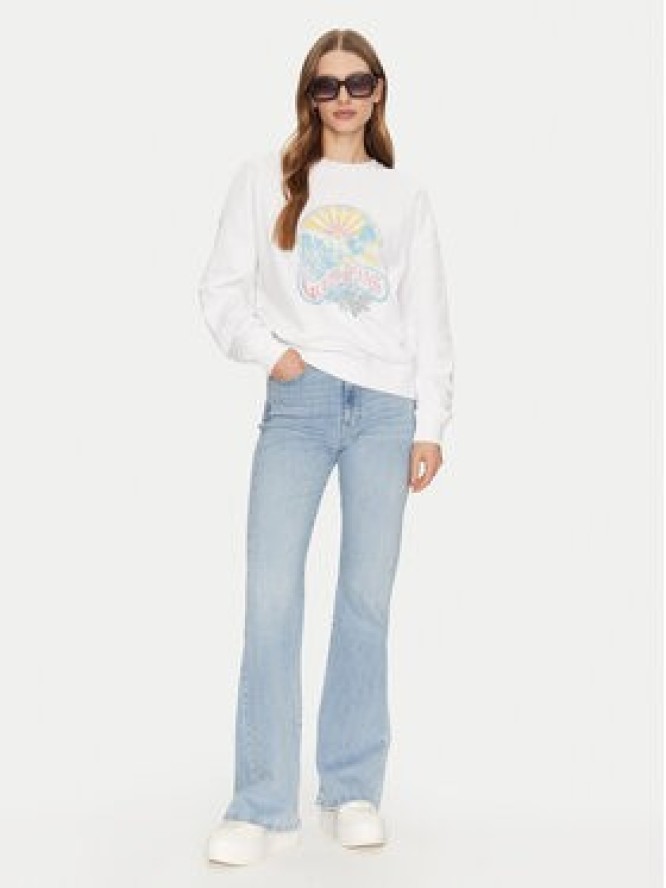 Guess Bluza W5GQ16 K68I4 Biały Regular Fit