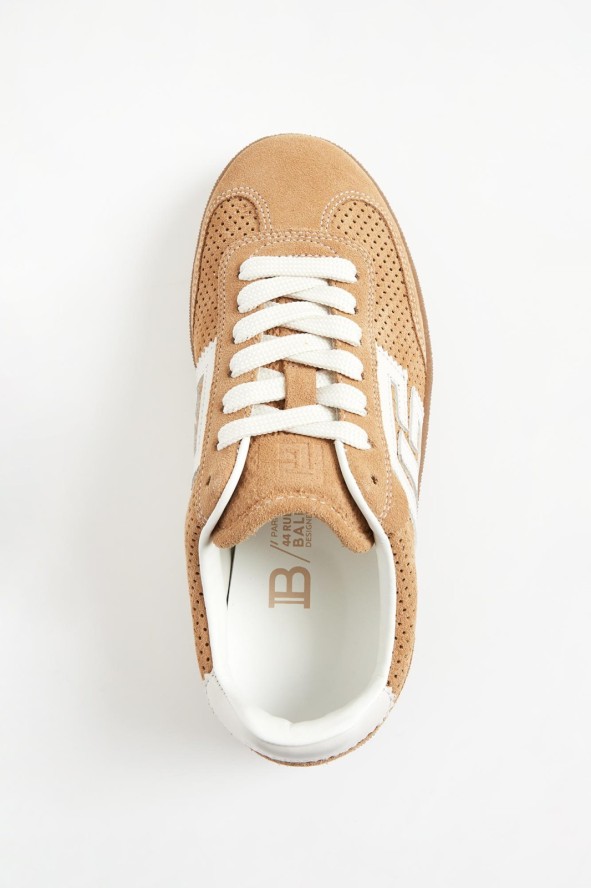 Sneakersy damskie skórzane Swan BALMAIN
