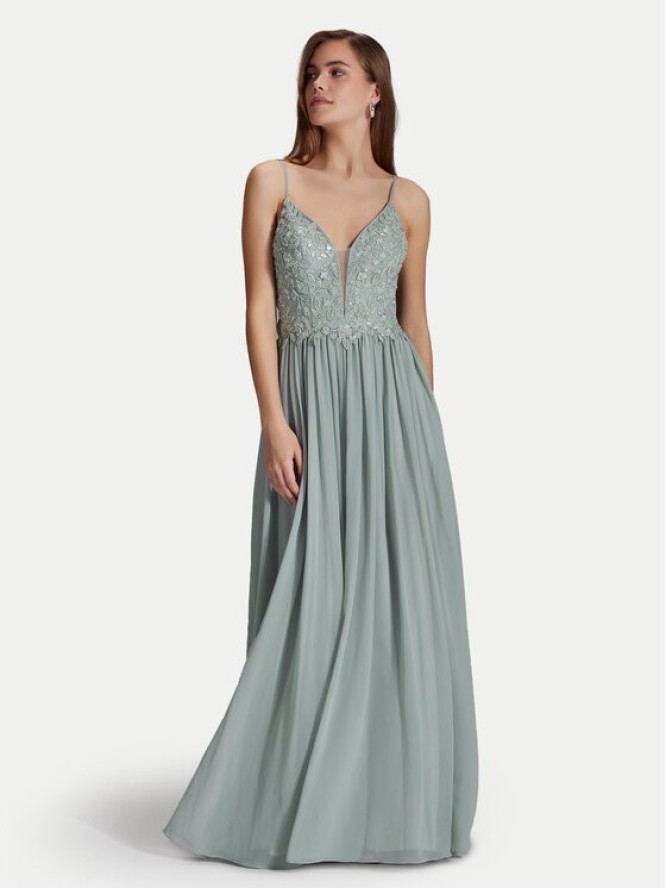 Hey Kyla Sukienka wieczorowa 5AI082HK Zielony Regular Fit