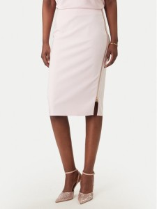 Rinascimento Spódnica ołówkowa CFC0127985003 Różowy Slim Fit