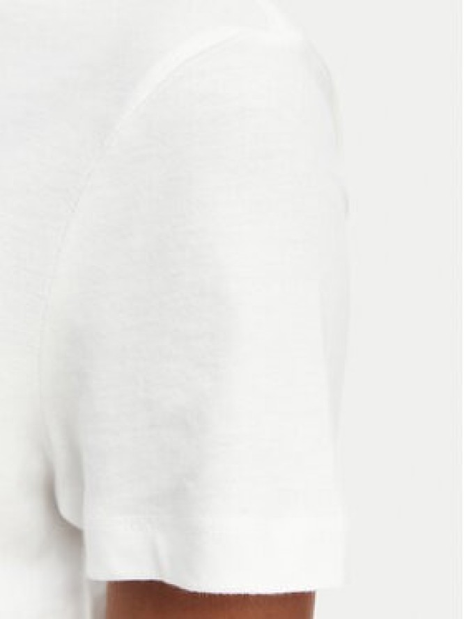 Tommy Jeans T-Shirt Linear Ss Tee DW0DW22789 Kremowy Regular Fit