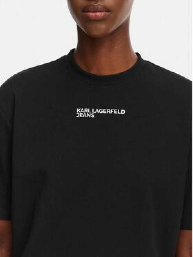 Karl Lagerfeld Jeans T-Shirt B2W17074 Czarny Regular Fit