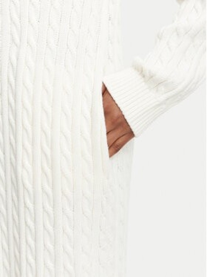 Tommy Jeans Sukienka dzianinowa DW0DW23540 Biały Relaxed Fit
