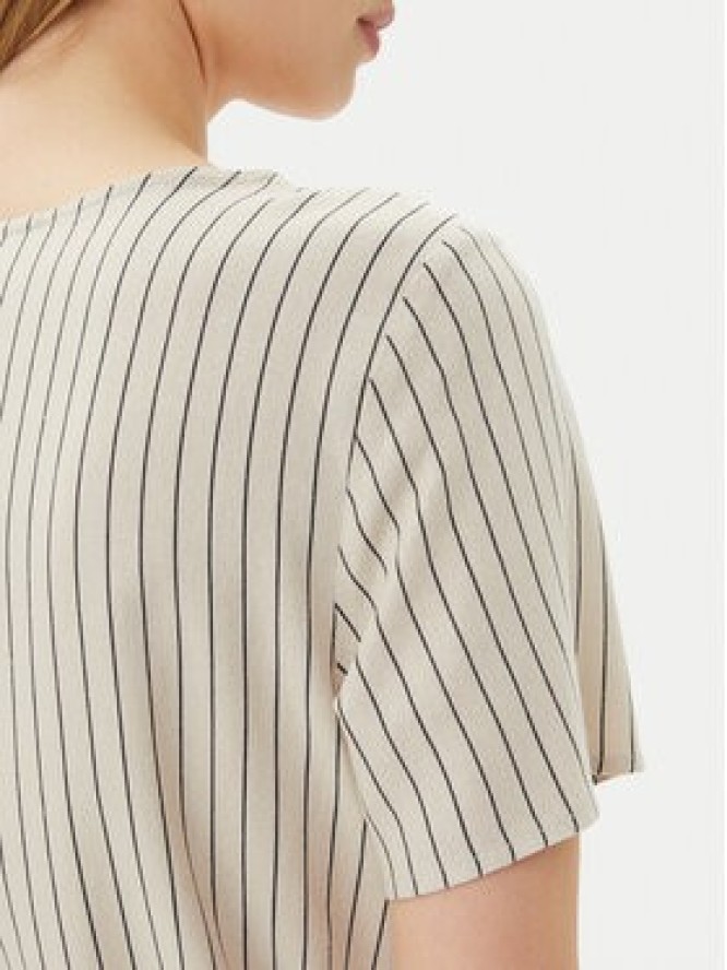 Vero Moda Sukienka letnia Mymilo 10322976 Beżowy Loose Fit